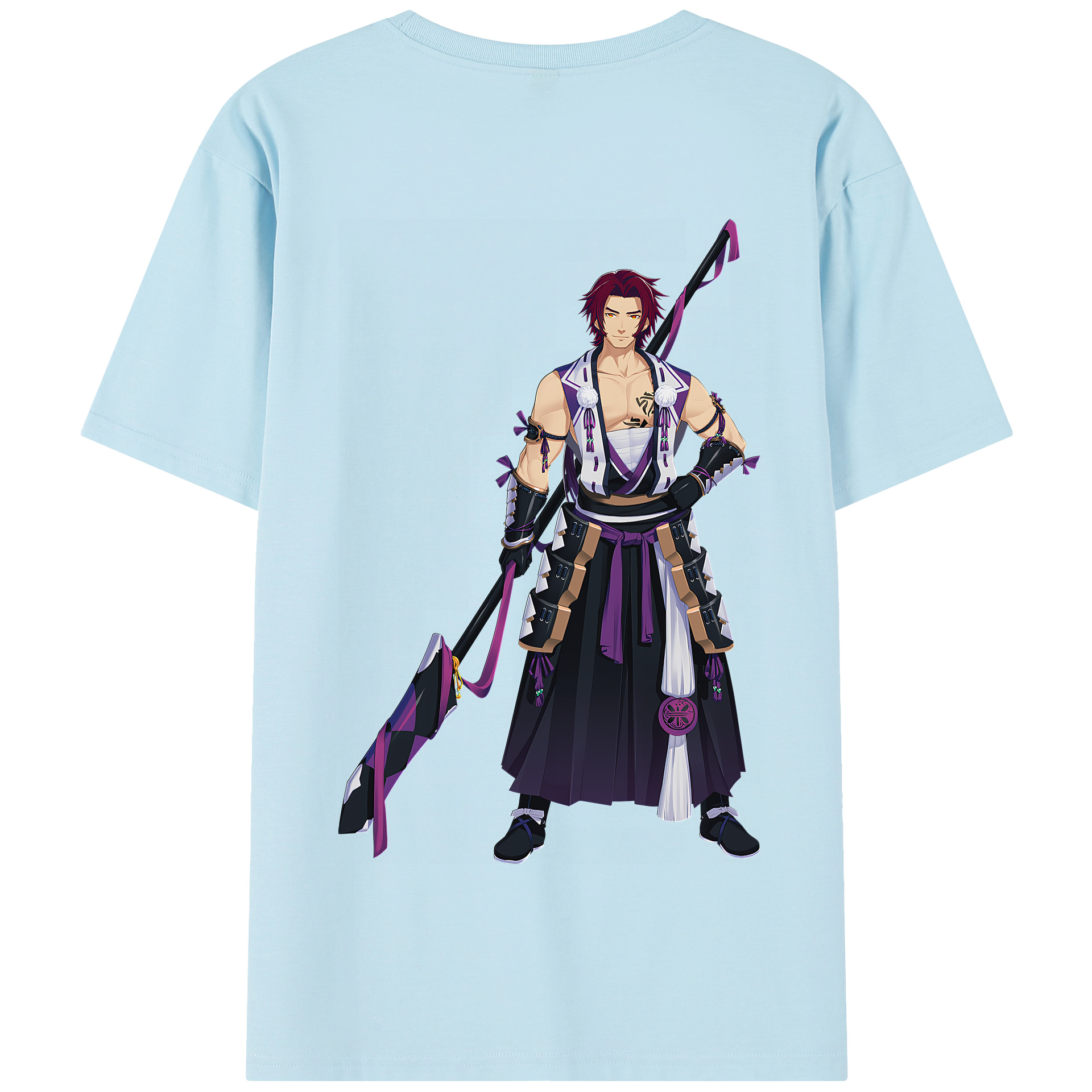 （画像用） 刀剣乱舞 Touken Ranbu 綿100％半袖Tシャツ（背面プリント）